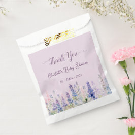 Sacolinha Chá de fraldas de Flores Lupinas Coloridas por Aqu