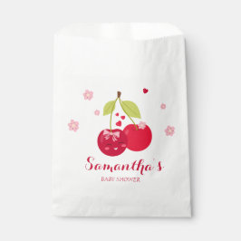 Sacolinha Chá de fraldas de Garota de Coqueteira Rosa de Che