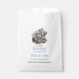 Sacolinha Chá de fraldas de Garoto Azul Ocidental