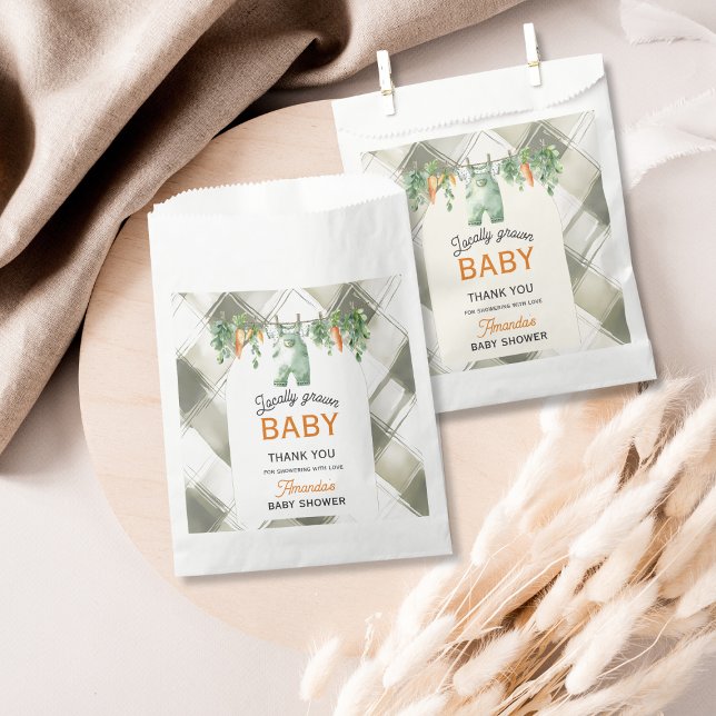 Sacolinha Chá de fraldas de Gingham Clothesline Localmente C (Criador carregado)