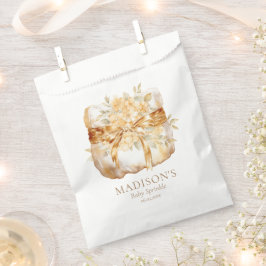 Sacolinha Chá de fraldas de ilustração de Fralda bege e Dour