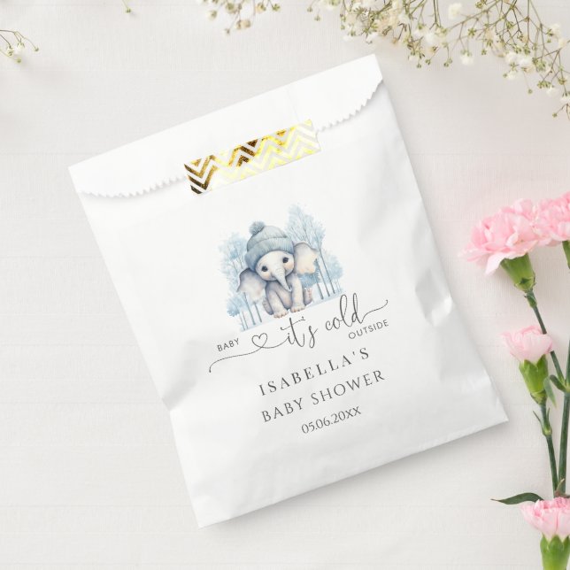 Sacolinha Chá de fraldas de Inverno Elefante (Selado)