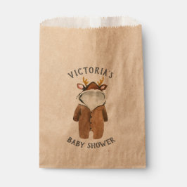 Sacolinha Chá de fraldas de inverno para o pequeno Reindeer