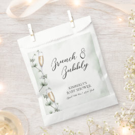 Sacolinha Chá de fraldas de Jardim de Champanhe Eucalyptus B