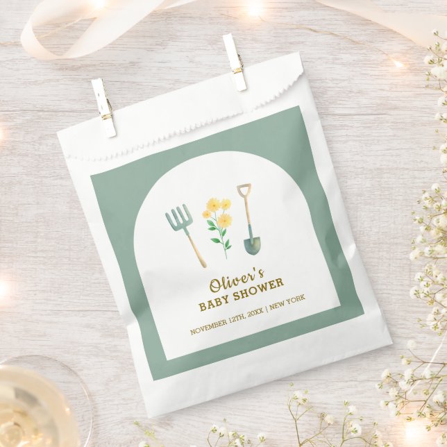 Sacolinha Chá de fraldas de Jardinagem Floral Boho Cultivado (Cortado)