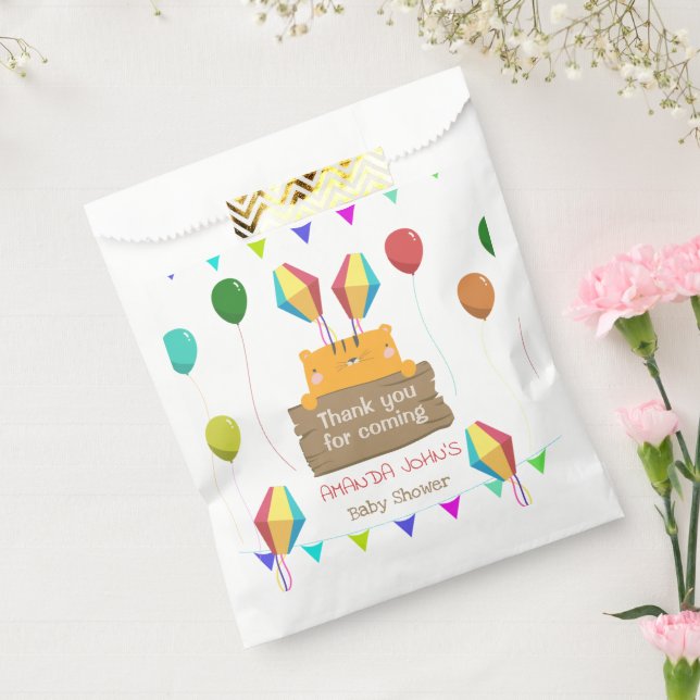 Sacolinha Chá de fraldas de Laranja de Cartoon (Selado)