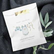 Chá de fraldas de linha de estreia de bebezinho az