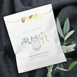 Sacolinha Chá de fraldas de linha de estreia de bebezinho az