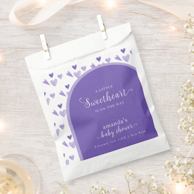 Sacolinha Chá de fraldas de Namorados de Arco Roxo (Cortado)