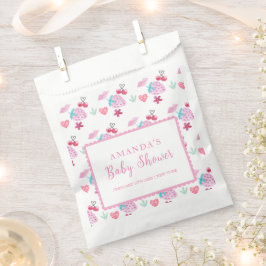 Sacolinha Chá de fraldas de Namorados Rosa Berry Sweet