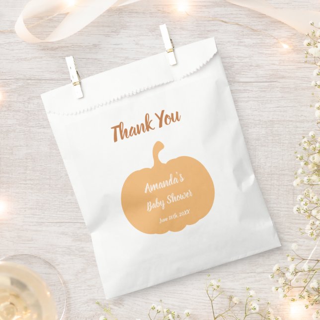 Sacolinha Chá de fraldas de Pastel de Bompkin do outono (Cortado)