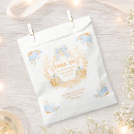 Sacolinha Chá de fraldas de Rapazes Elegante Pumpkin Toile C