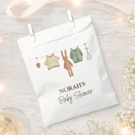 Sacolinha Chá de fraldas de roupa do Menino Minimalista