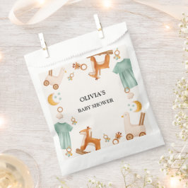 Sacolinha Chá de fraldas de roupas da Boho Baby Girl