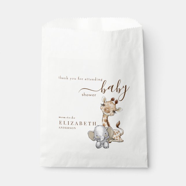 Sacolinha Chá de fraldas de selva tropical (Frente)