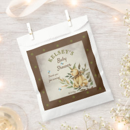 Sacolinha Chá de fraldas de Urso de Teddy da Floresta Bonita