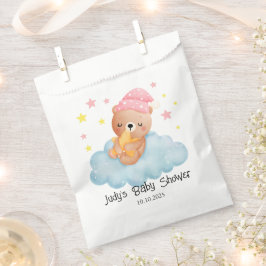 Sacolinha Chá de fraldas de Urso Menor Rosa