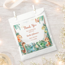 Chá de fraldas do Dinossauro Cinto-d'Água