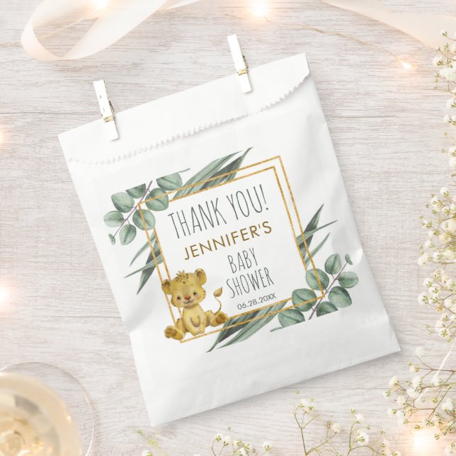 Sacolinha Chá de fraldas do Leão Eucalyptu Selgle Safari Obr (Cortado)