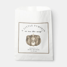 Sacolinha Chá de fraldas do urso de abóbora