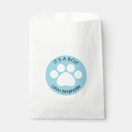 Sacolinha Chá de fraldas - É um menino - Tema de impressão d