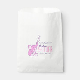 Sacolinha Chá de fraldas elefante bonito personalizado bolsa