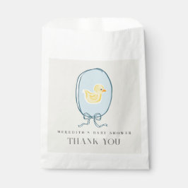 Sacolinha Chá de fraldas Elegante de Fita Ducky