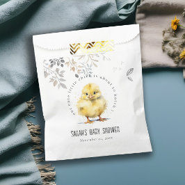 Sacolinha Chá de fraldas Floral de Fazenda Cósmica Pintinho