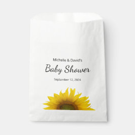 Sacolinha Chá de fraldas Floral Moderno de Girassol