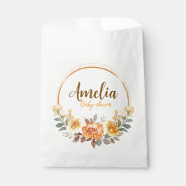 Sacolinha Chá de fraldas Inverso De Aquarela Pintada À Mão