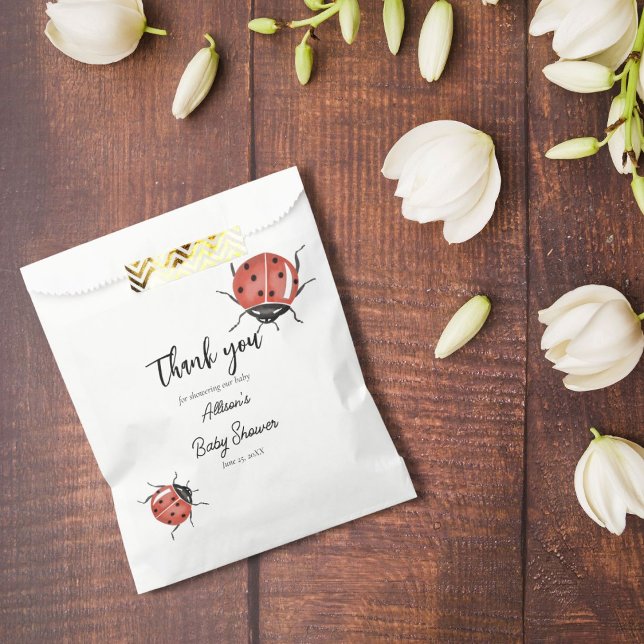 Sacolinha Chá de fraldas Ladybugs (Criador carregado)