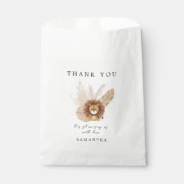 Sacolinha Chá de fraldas Lion fofo Pampas