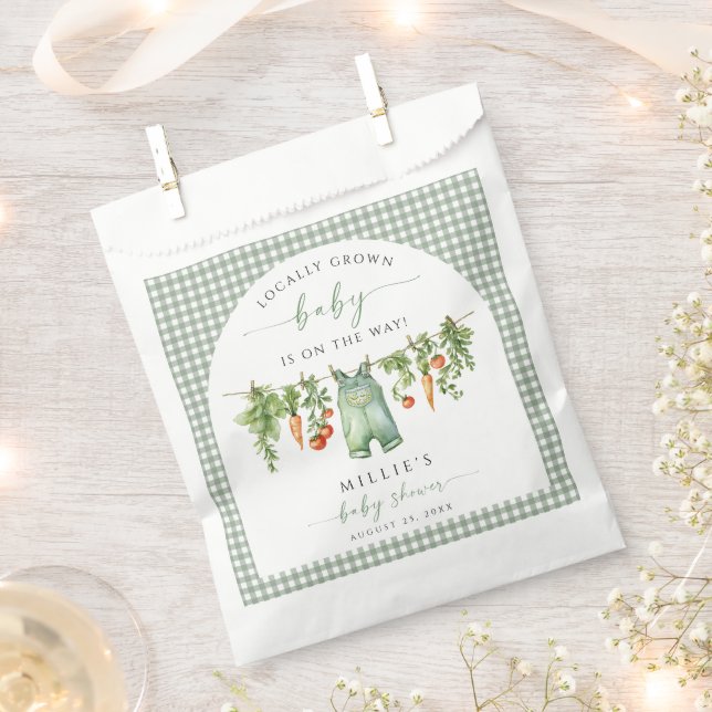 Sacolinha Chá de fraldas Localmente Crescido Favorece Bolsas (Cortado)