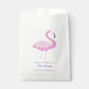 Sacolinha Chá de fraldas Neutro de Gênero Flamingo, Rosa,