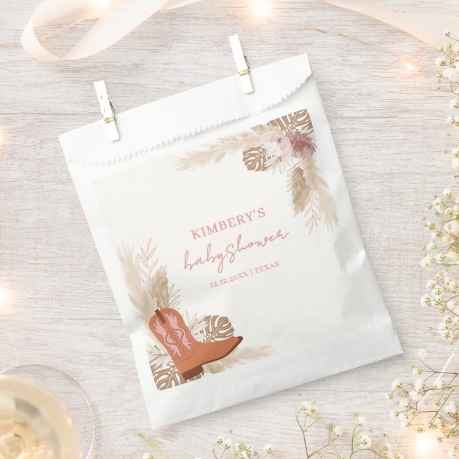 Sacolinha Chá de fraldas Pampas Boot Elegant Boots (Cortado)