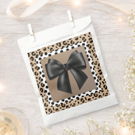 Sacolinha Chá de fraldas Preto Branco - Impressão Animal - A