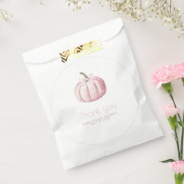 Sacolinha Chá de fraldas Pumpkin Rosa Favorece Bolsas