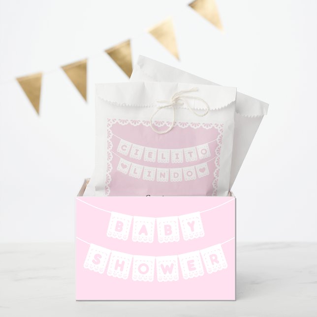 Sacolinha Chá de fraldas Rosa Cielito Lindo (Criador carregado)