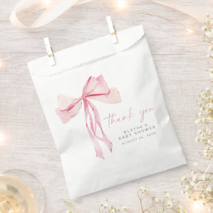 Sacolinha Chá de fraldas Rosa Favorece Bolsas Coquette Girl