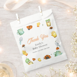 Sacolinha Chá de fraldas Rustic Greenery Ladybug Garden