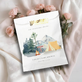 Sacolinha Chá de fraldas Rustic Pine Woods Camping Mountain