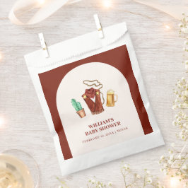 Sacolinha Chá de fraldas Rustic Rodeo Cowboy Cactus Beer Arc