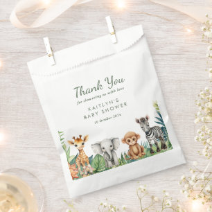 Sacolinha Chá de fraldas Safari Selvagem Um