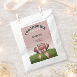 Sacolinha Chá de fraldas Tocado de Futebol da Faixa Rosa