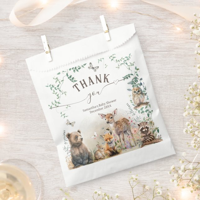 Sacolinha Chá de fraldas verde da floresta florestal (Cortado)