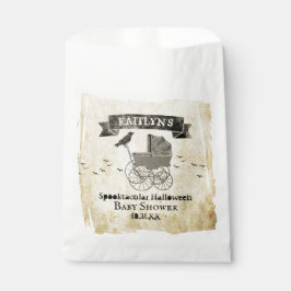 Sacolinha Chá de fraldas Vintage Stroller Halloween