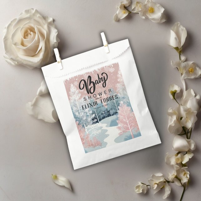 Sacolinha Chá de fraldas Wonderland de inverno da Moderna Wa (Criador carregado)