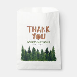 Sacolinha Chá de fraldas Woodland Obrigado