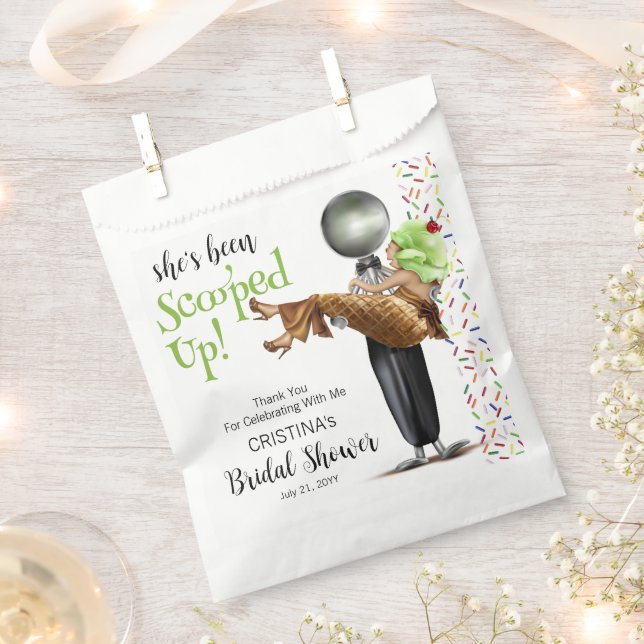 Sacolinha Chá de Noiva com Sorvete de Chocolate (Cortado)