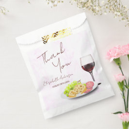 Sacolinha Chá de Noiva com Vinho e Charcuterie